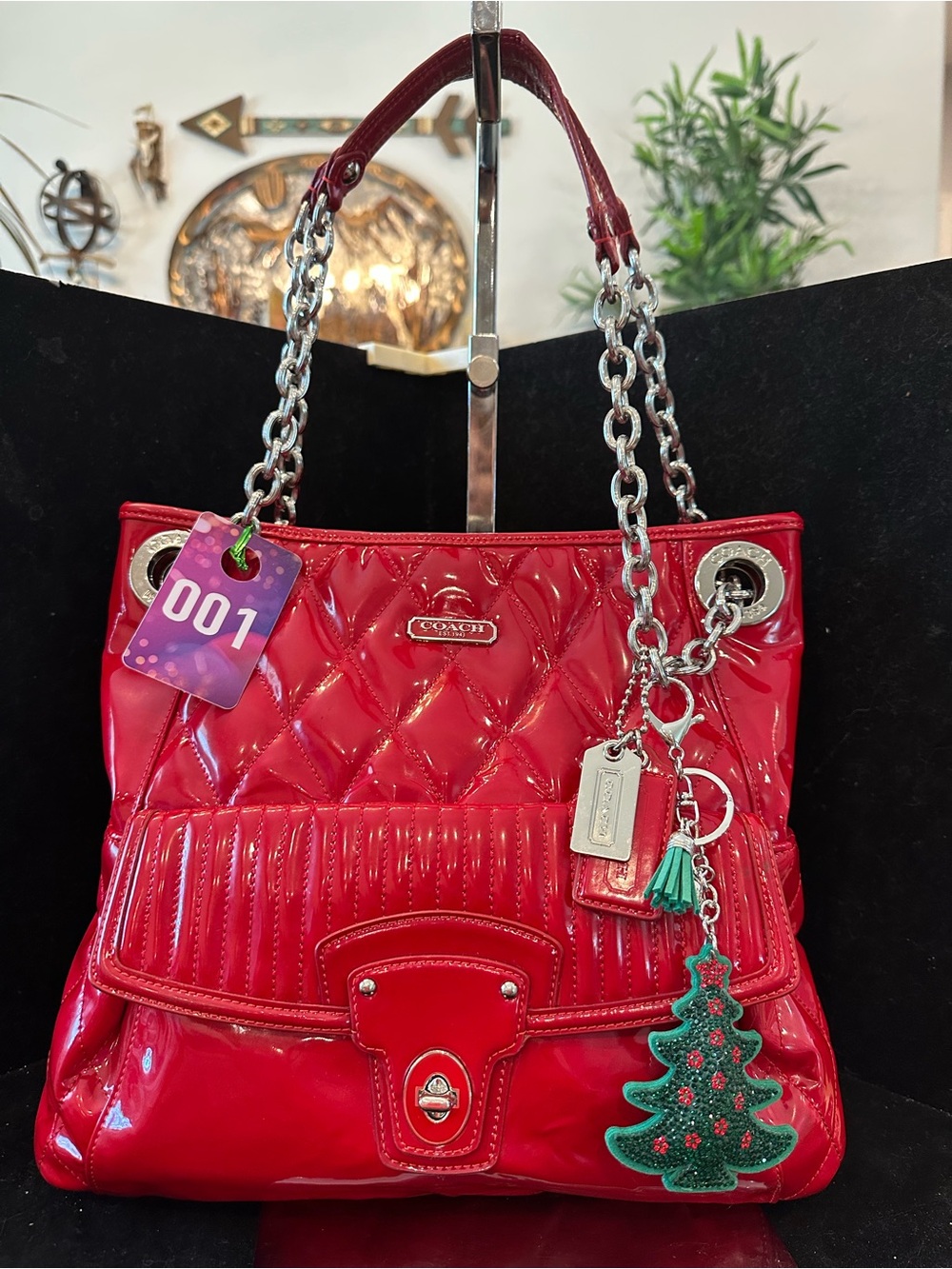 Coach #001 Poppy Liquid Gloss Liquid Glass Tote Bag Y2K